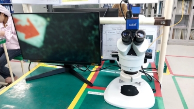 Kính hiển vi 3 mắt có camera Eakins kết nối màn hình SMZ7045T